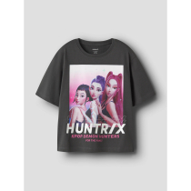 NAME IT T-shirt Maja Kpop Black Oyster