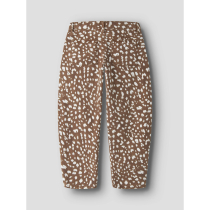 NAME IT Jeans Barrel Bella Leather Brown Deer