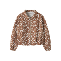 NAME IT Twill Jakke Nini Deer Leather Brown 