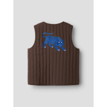 NAME IT Quilted Vest Leon Chocolate Brown