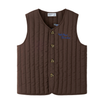NAME IT Quilted Vest Leon Chocolate Brown