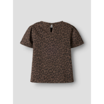 NAME IT T-shirt Linna Chocolate Brown