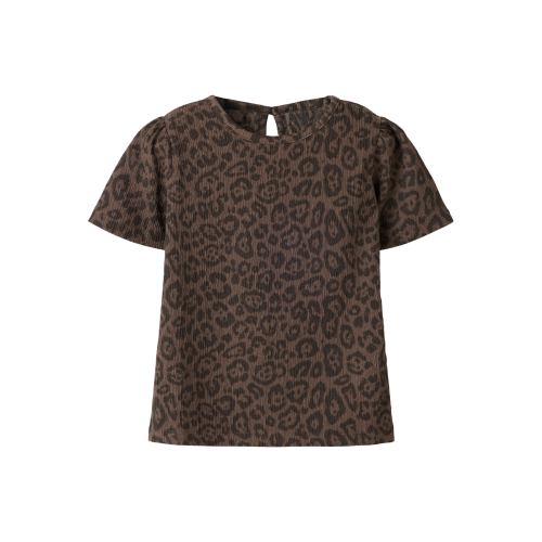 Name It T-shirt - NmfLinna - Chocolate Brown