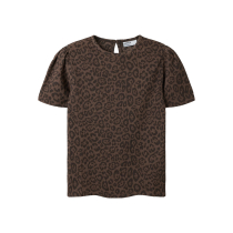 NAME IT T-shirt Linna Chocolate Brown