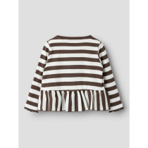 NAME IT Peplum Bluse Nilje Chocolate Brown