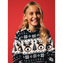 NAME IT Striktrøje Rismas Navy Blazer