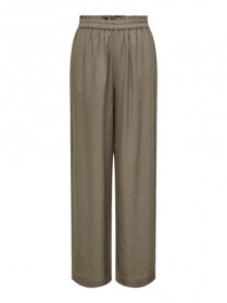 Only High Waist Hør Bukser Tokyo Brindle