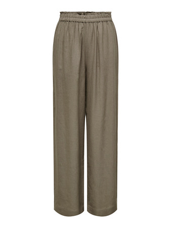 Only High Waist Hør Bukser Tokyo Brindle