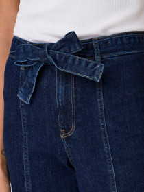 Only Blush High Waist Belt Jeans Madison Dark Blue