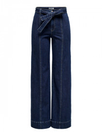 Only Blush High Waist Belt Jeans Madison Dark Blue