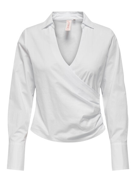 Only Fransi Wrap Skjorte - Bright White