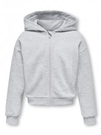 ONLY KIDS Zip Hoodie Kogfave Light Grey Melange