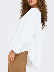 ONLY Oversize Oxford Skjorte Lina Bright White
