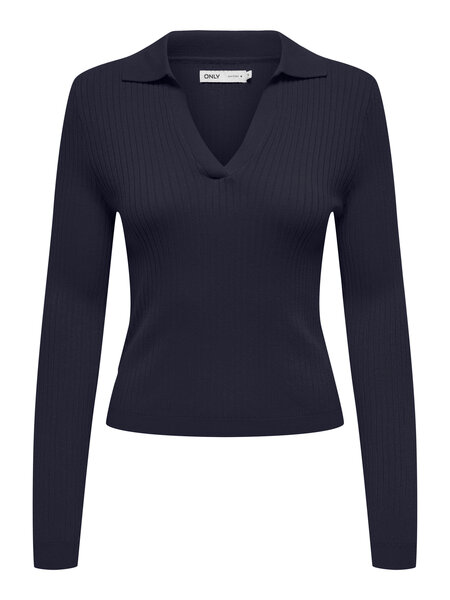 ONLY Rib Poloshirt Kaya Night Sky