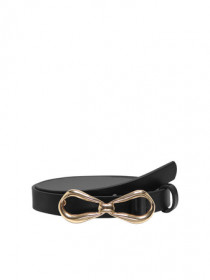 ONLY KIDS Bælte Kogfine Black Gold Bow Buckle