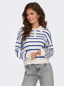 ONLY Strik Poloshirt Lucy Cloud Dancer