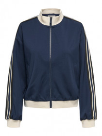ONLY Track Zip Cardigan Warm Up Navy Blazer