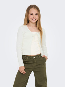 ONLY KIDS Binde Cardigan Nessa Cloud Dancer