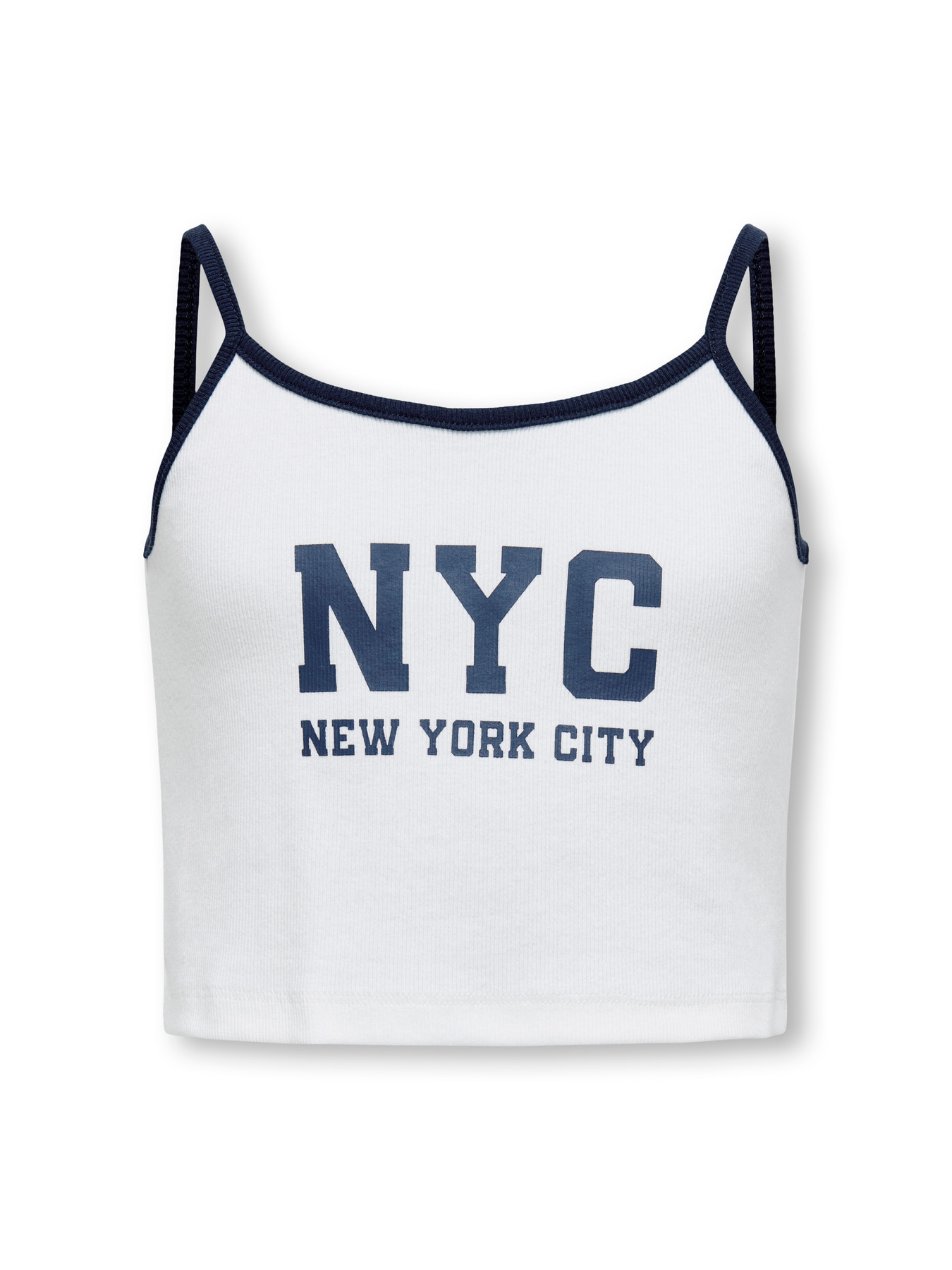 ONLY KIDS Kort Strop Top Vikka Bright White Navy Blazer NYC