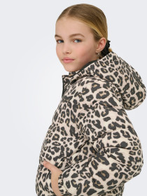 ONLY KIDS Puffer Jakke Kogdalia Silver Mink Leo
