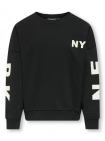 ONLY KIDS Sweatshirt Ditte Black New York