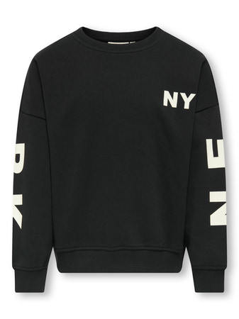 ONLY Kids Ditte New York Sweatshirt - Black