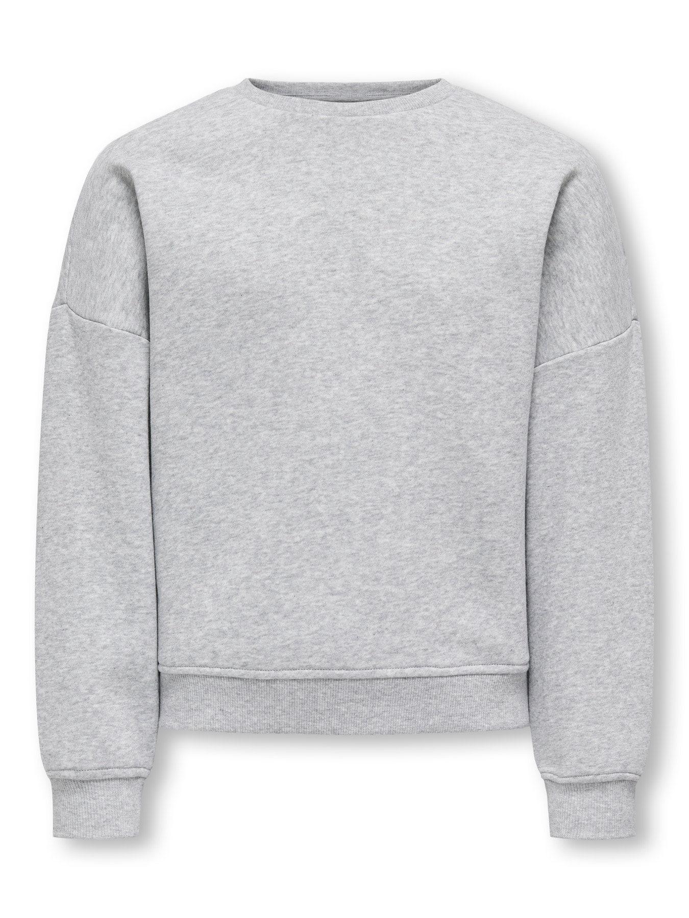 Kids Only Sweatshirt Light Grey Melange Med Loose Fit - Str. 9-10y 134/140cm