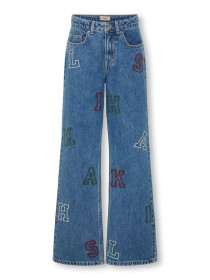 ONLY KIDS High Waist Wide Jeans College Medium Blue Denim