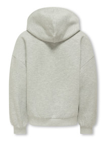 ONLY KIDS Loose Hoodie Marita Light Grey Melange Heart