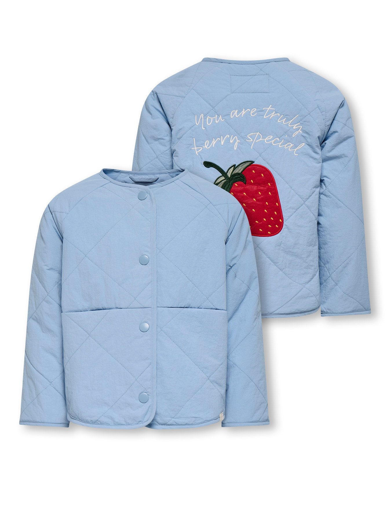 ONLY KIDS Quilted Jakke Rosalina Soft Chambray