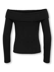 ONLY KIDS Off Shoulder Bluse Ane Black