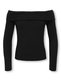 ONLY KIDS Off Shoulder Bluse Ane Black