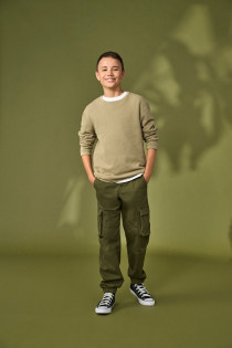 ONLY & SONS Striktrøje Panter Chinchilla