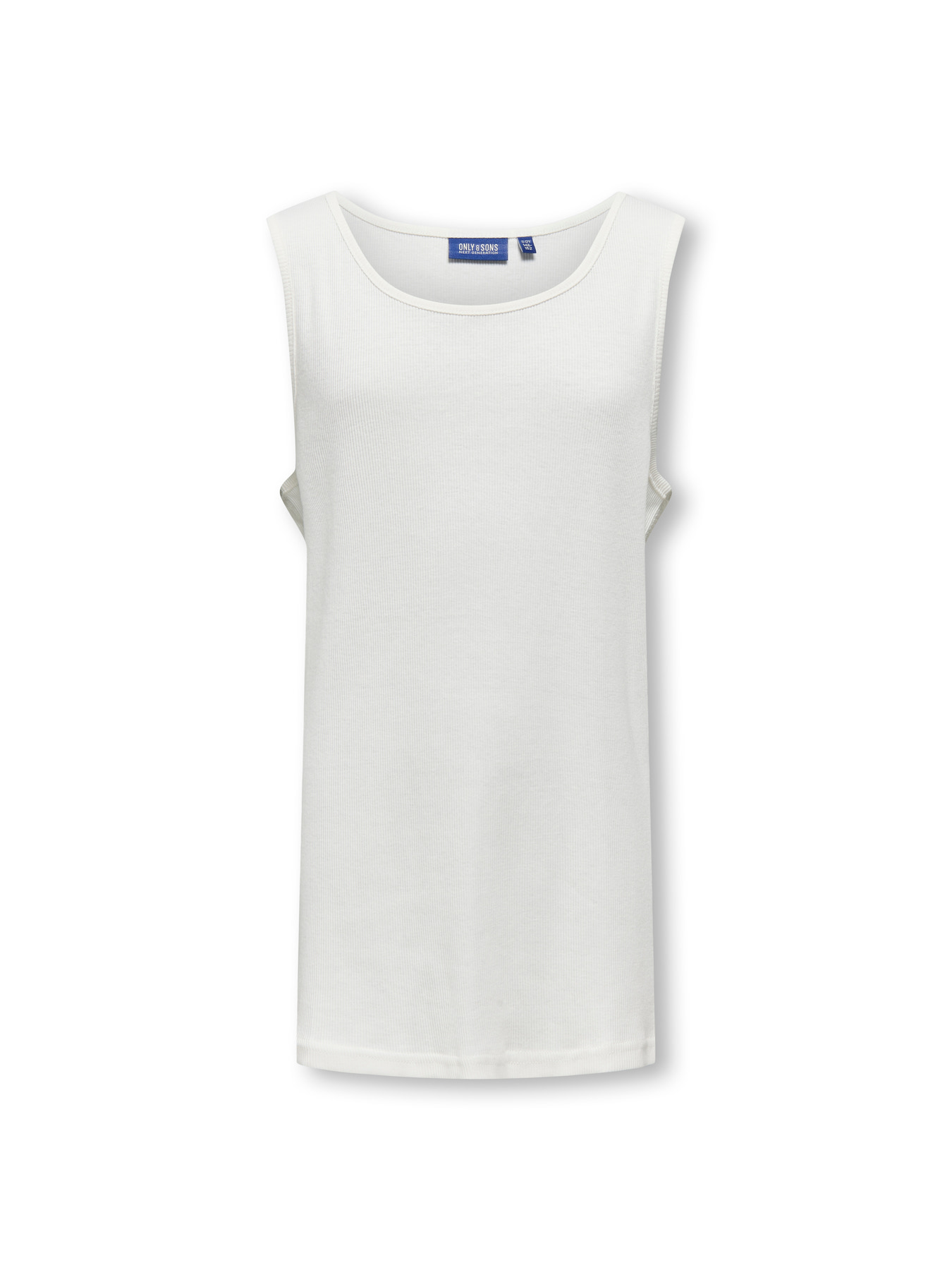 ONLY & SONS Rib Tanktop Frank Cloud Dancer