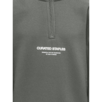ONLY & SONS Sweatshirt Half Zip Curated Castor Gray