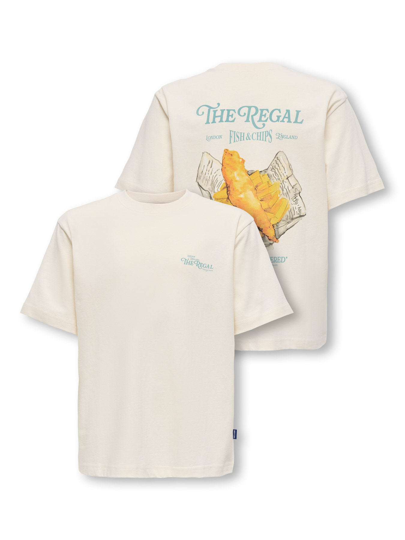 ONLY & SONS T-shirt Alfresco Tofu Fish & Chips