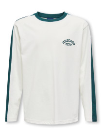 ONLY & SONS Sports Tee Nicky Cloud Dancer Lassi Chicago