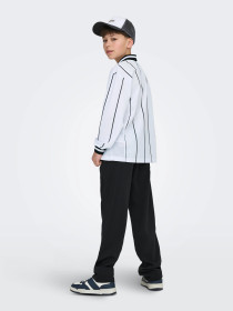 ONLY & SONS Fodbold Trøje Zidan Bright White Black Stripes