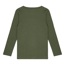BIRKHOLM Rib Bluse Army Grøn