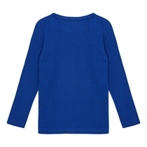 BIRKHOLM Rib Bluse Kobolt Blå