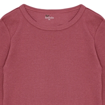 BIRKHOLM Rib Bluse Rabarber Rosa