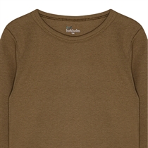 BIRKHOLM Rib Bluse Teak Brun