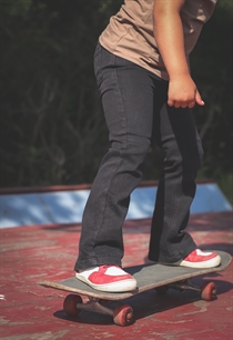 BIRKHOLM Bootcut Jeans Sort