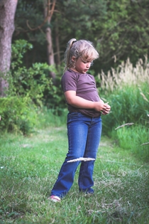 BIRKHOLM Bootcut Jeans Mørk Blå