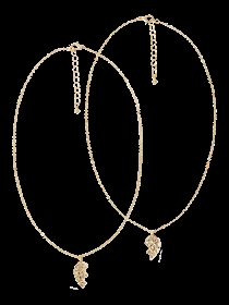 NAME IT Halskæde Bff Gold Colour