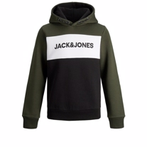 JACK & JONES Sweat Hoodie Logo Forrest Night