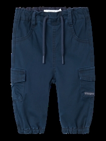 NAME IT Cargo Twill Bukser Ben Navy Blazer
