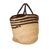 SASS & BELLE Jute Kurv Black Stripe