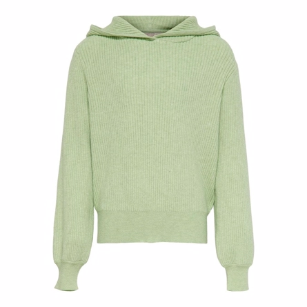 ONLY KIDS Rib Hoodie Florelle Sprucestone