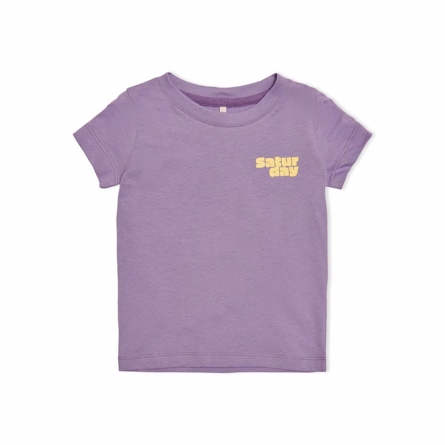 ONLY KIDS Tee Weekdak Chalk Violet